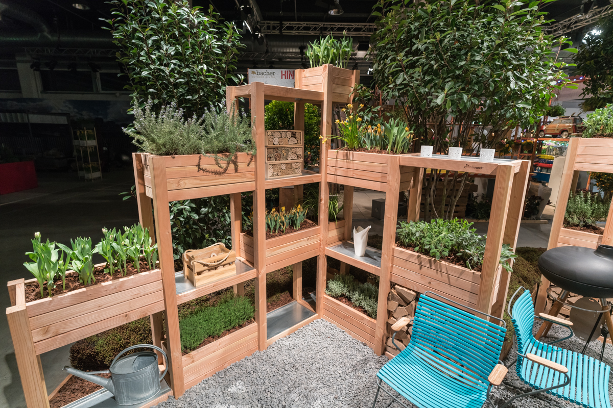 Hochbeet und Sichtschutz Giardina 2018