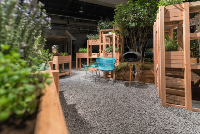 Sichtschutz mit dem modularen Pflanzwand System