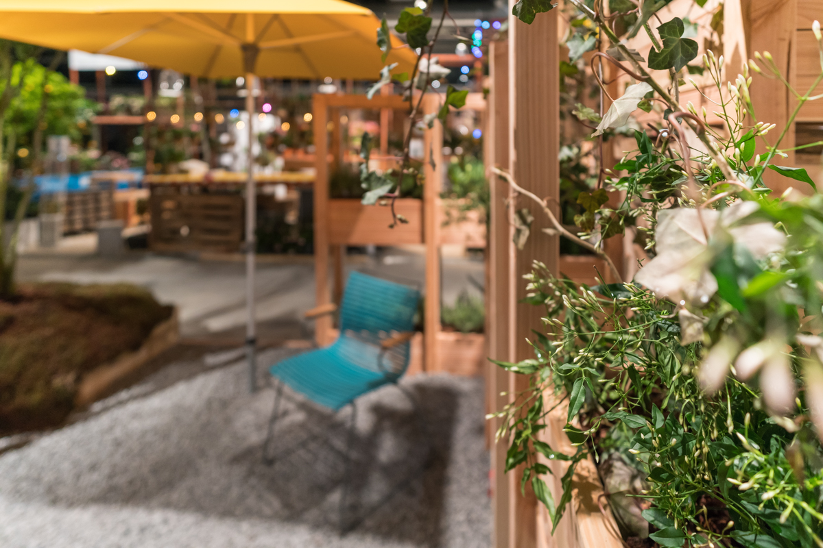 Sichtschutz mit dem modularen Pflanzwand System