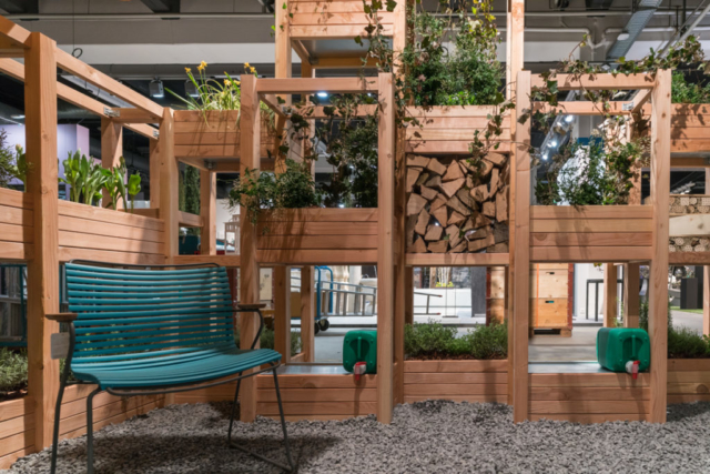 Sichtschutz mit dem modularen Pflanzwand System