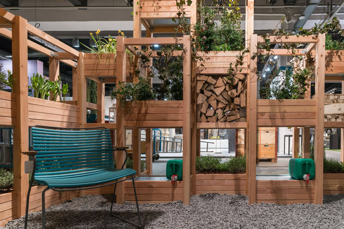 Sichtschutz mit dem modularen Pflanzwand System