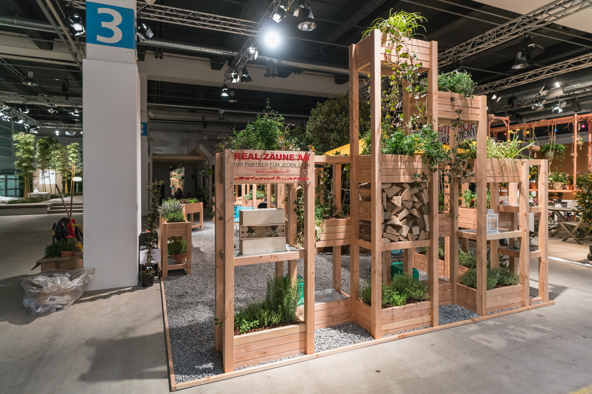 Sichtschutz mit dem modularen Pflanzwand System