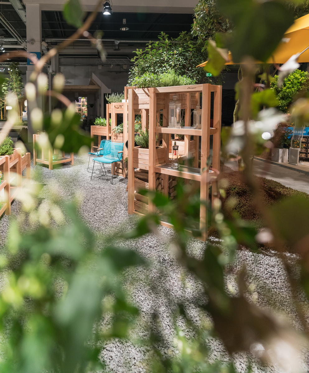 Sichtschutz mit dem modularen Pflanzwand System