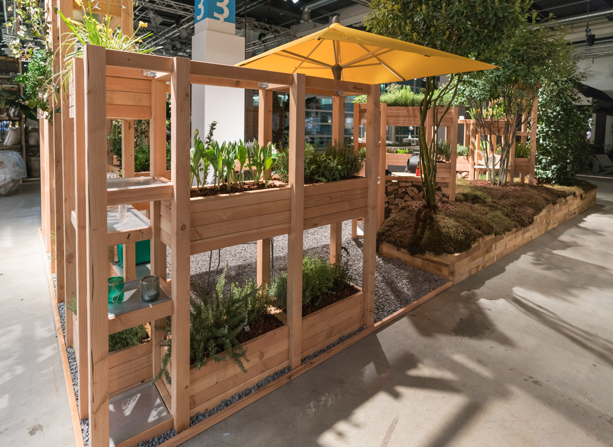 Sichtschutz mit dem modularen Pflanzwand System