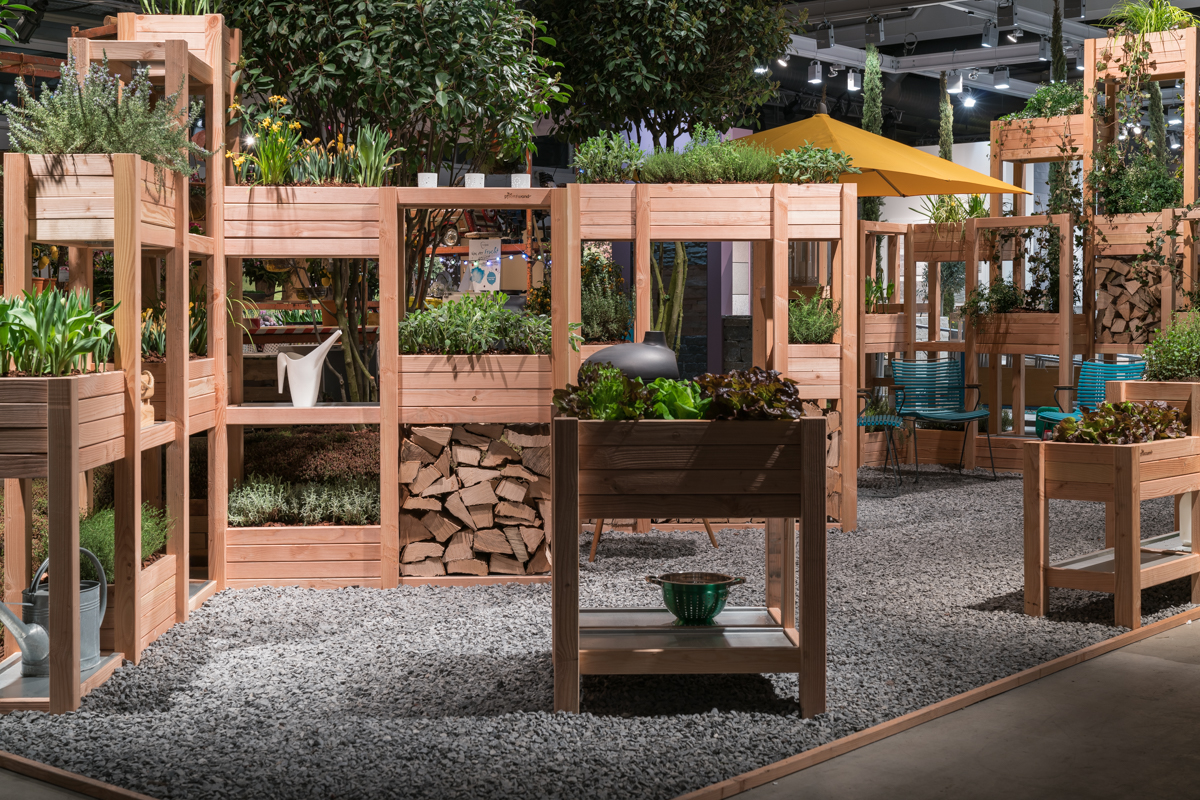 Pflanzwand - Hochbeet und Sichtschutz