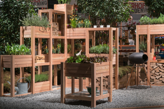 Pflanzwand - Hochbeet und Sichtschutz