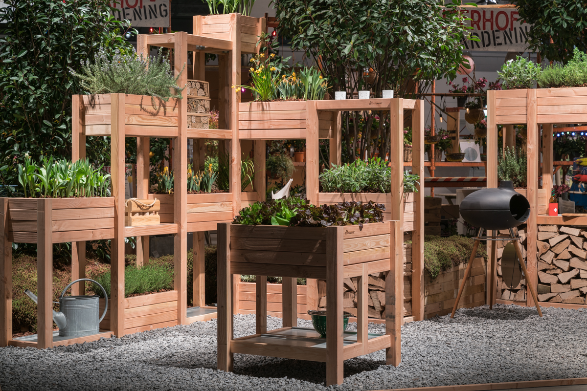 Pflanzwand - Hochbeet und Sichtschutz