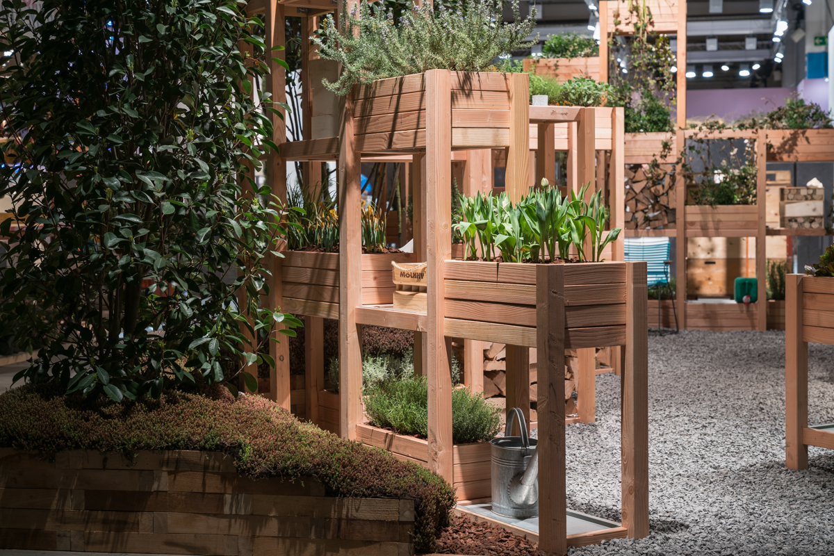 Pflanzwand - Hochbeet und Sichtschutz